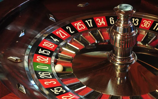 Roulette wheel and betting layout